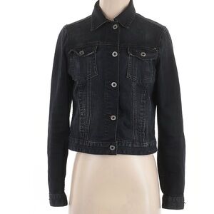 Lucky Brand Washed Black Denim Jacket S